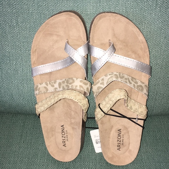 Arizona Jean Co-NWT-Woman’s Slip on Footbed Sandals-Size 10 Medium - Picture 4 of 13